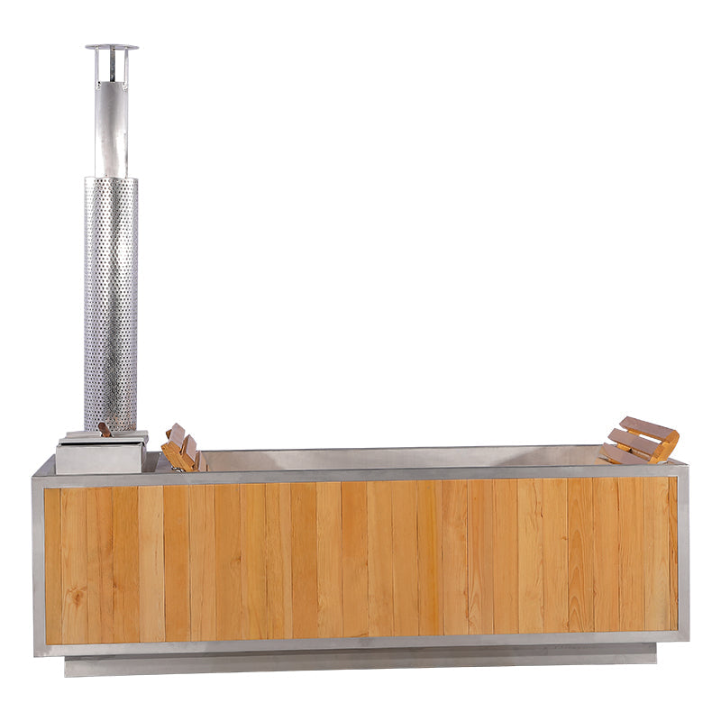 SAUNAONES® Outdoor Red Cedar Wooden Hot Tub