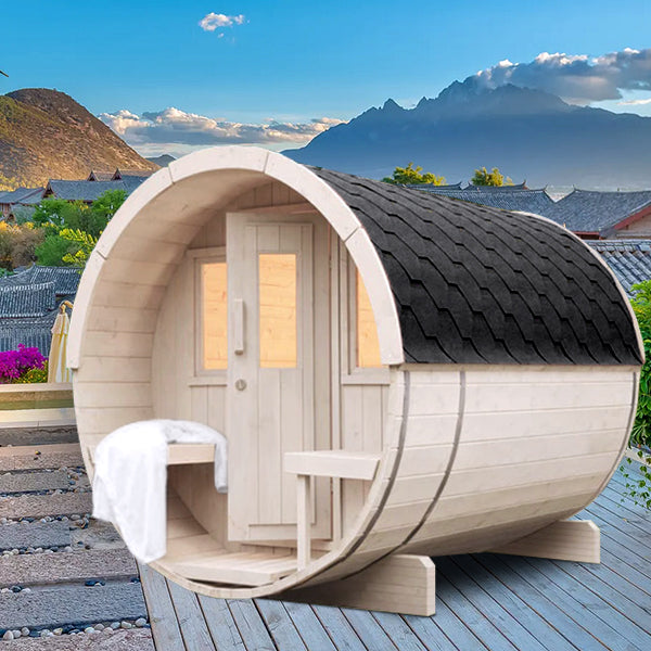 SAUNAONES® Barrel Sauna Serenity Nature Air 1