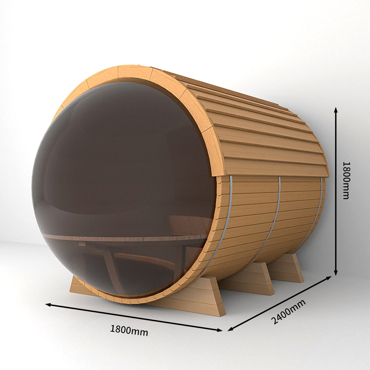 SAUNAONES® Barrel Sauna Serenity Nature Air 4