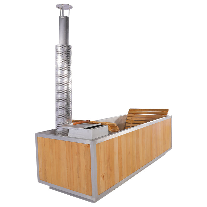 SAUNAONES® Outdoor Red Cedar Wooden Hot Tub