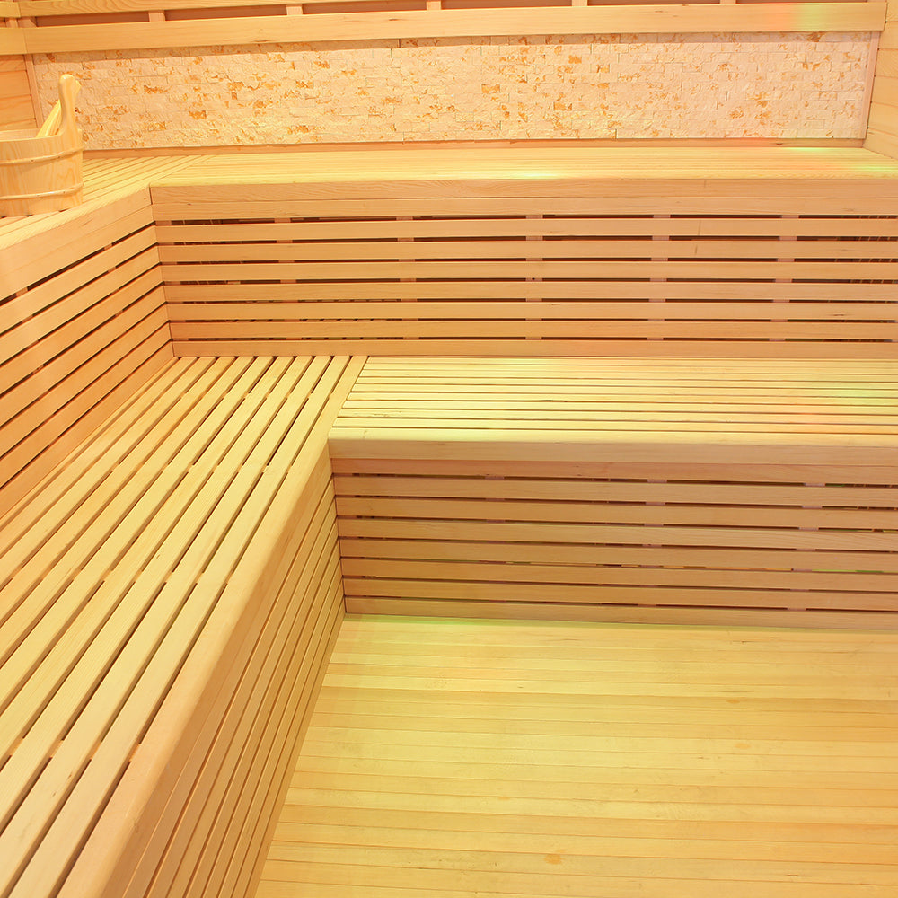 SAUNAONES® Include Therapy Wood Traditional Steam Sauna Modern Relax 7