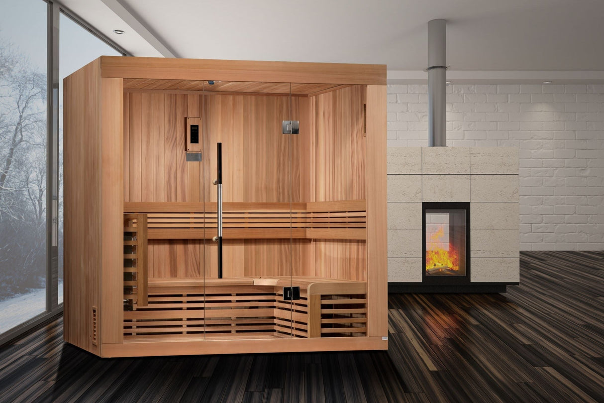 SAUNAONES® 3-4 PEOPLE TRADITIONAL STEAM SAUNA MODERN RELAX 2