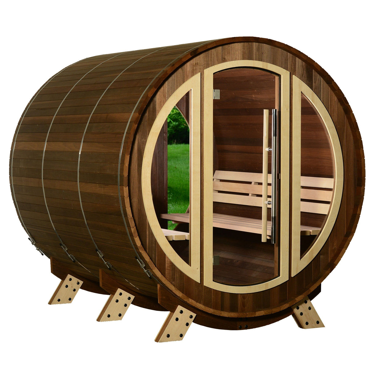 SAUNAONES® Barrel Sauna Serenity Nature Air 9