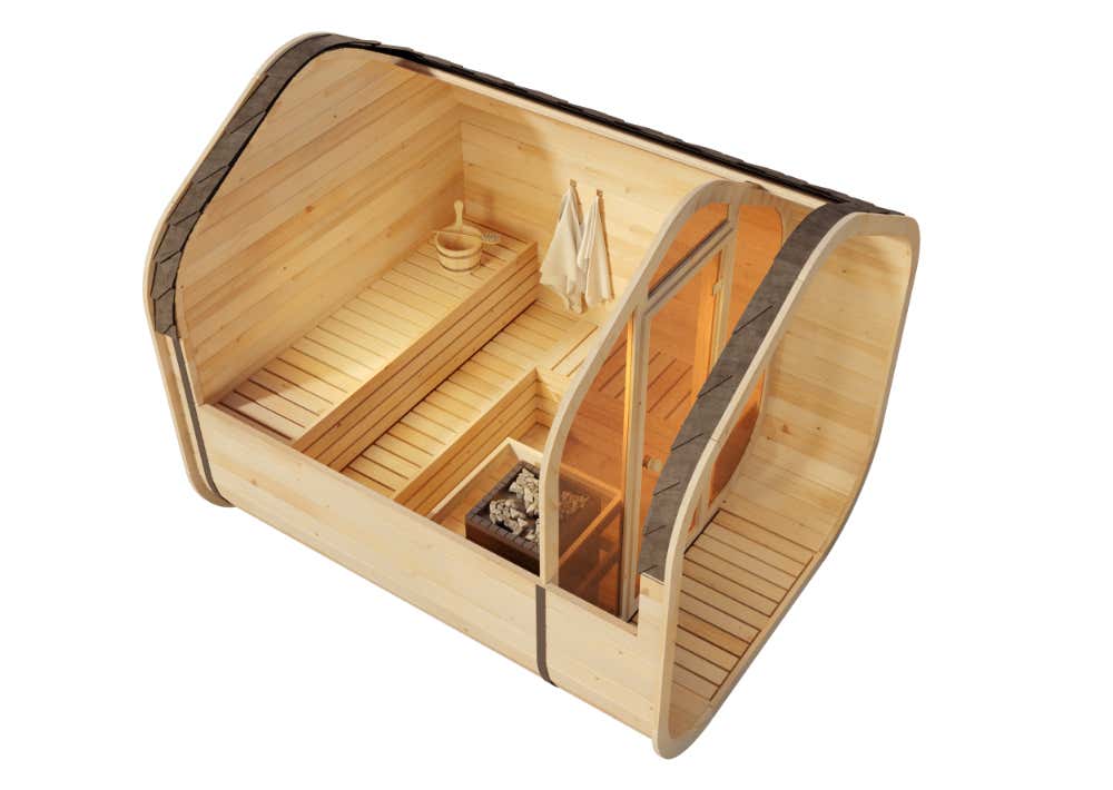 SAUNAONES® Barrel Sauna Serenity Nature Air 8