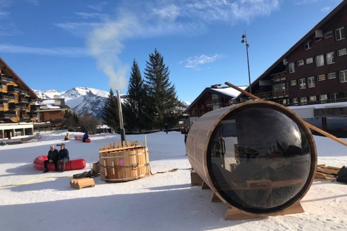 SAUNAONES® Barrel Sauna Serenity Nature Air 4