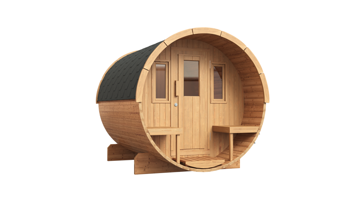 SAUNAONES® Barrel Sauna Serenity Nature Air 1