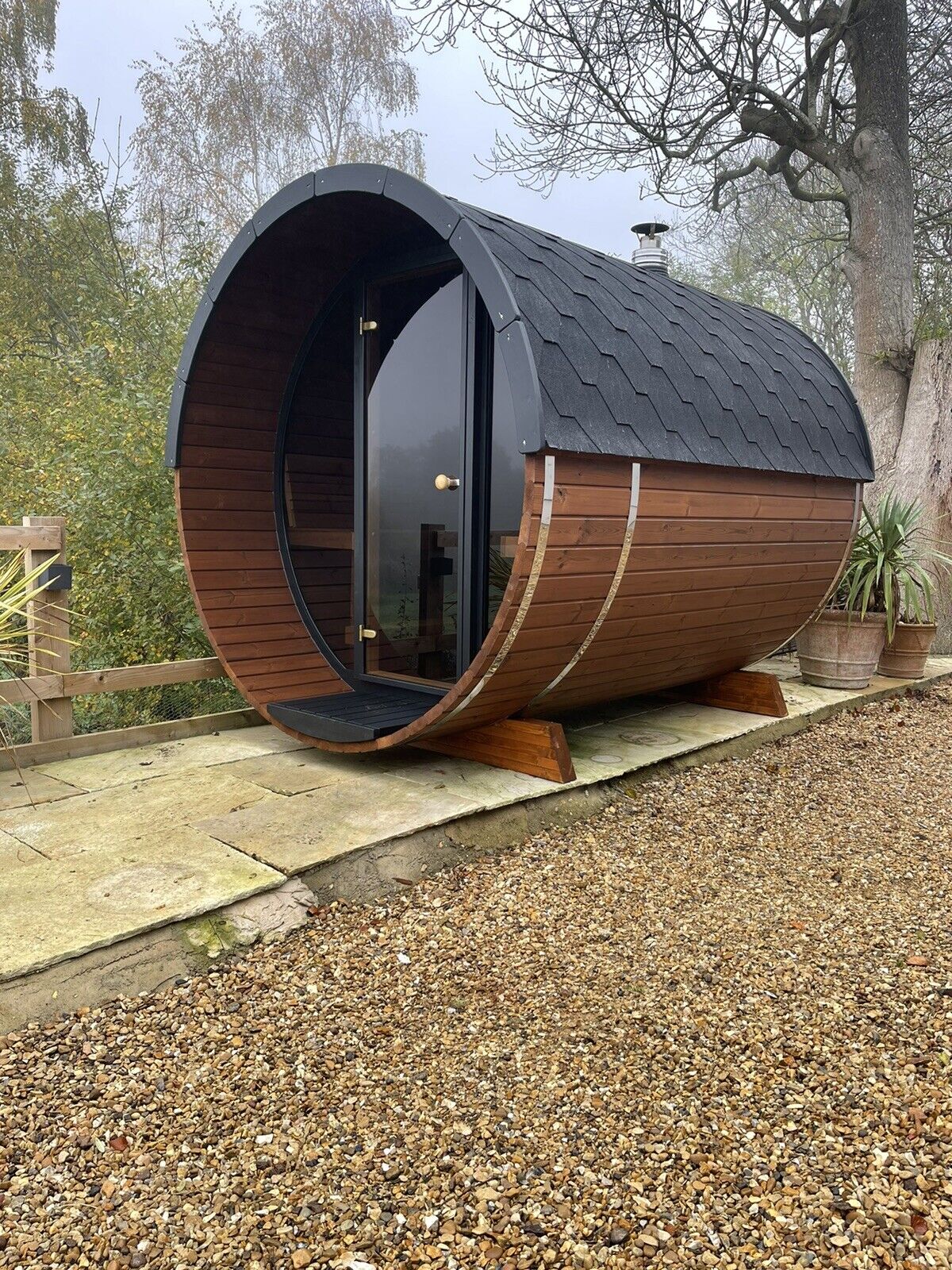 SAUNAONES® Barrel Sauna Serenity Nature Air 7