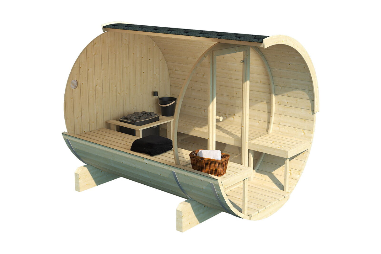 SAUNAONES® Barrel Sauna Serenity Nature Air 7