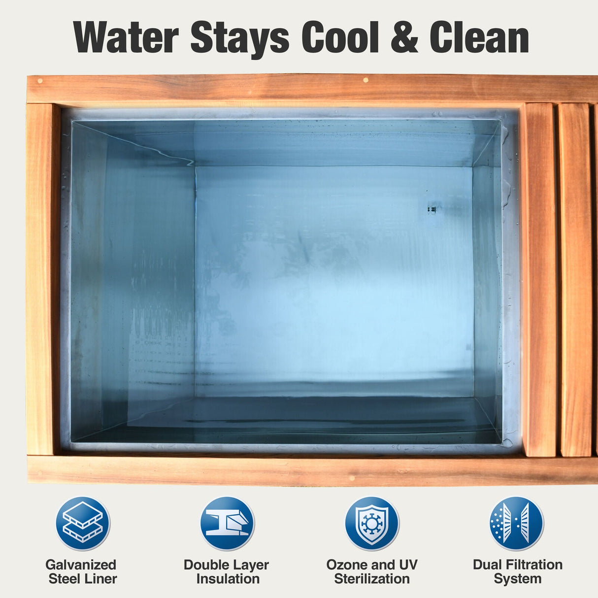 SAUNAONES® Frost Cold Plunge Tub1