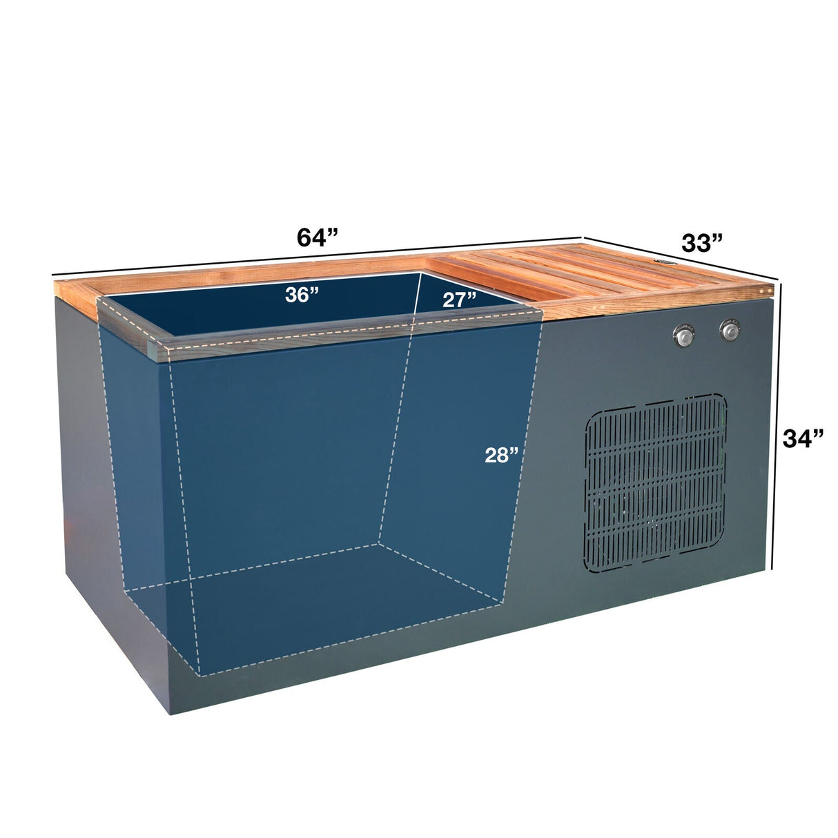 SAUNAONES® Frost Cold Plunge Tub1