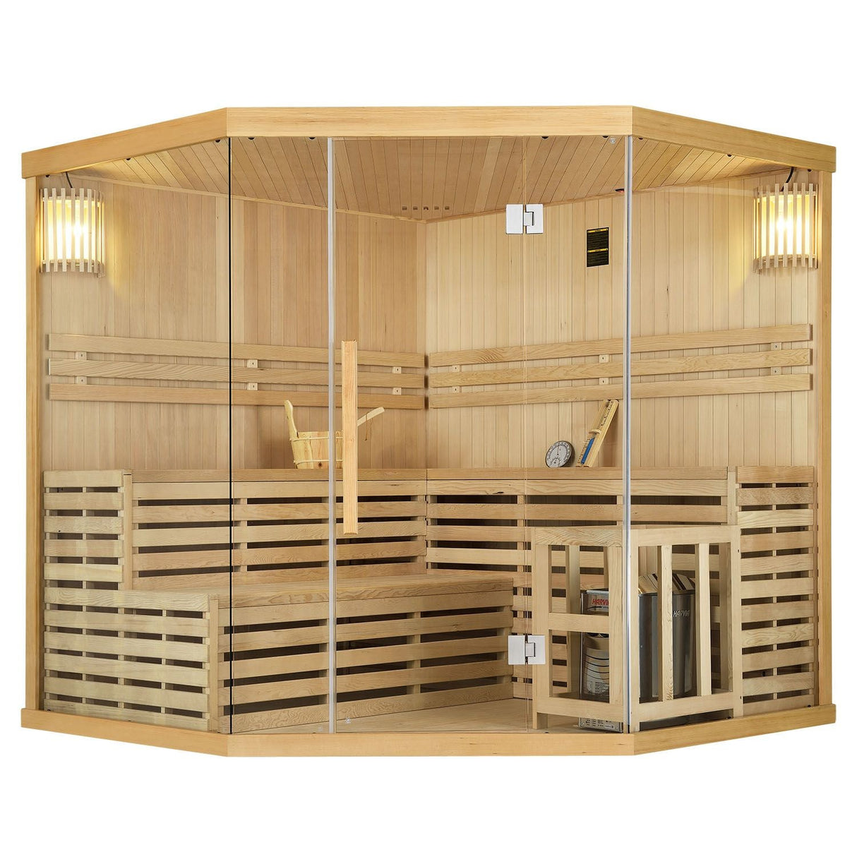 SAUNAONES® 5-6 People Traditional Steam Sauna Room Luxury 1