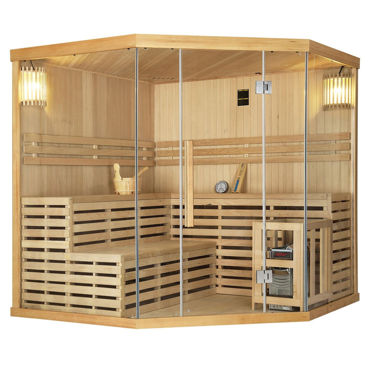 SAUNAONES® 5-6 People Traditional Steam Sauna Room Luxury 1