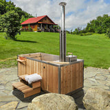 SAUNAONES® Outdoor Red Cedar Wooden Hot Tub