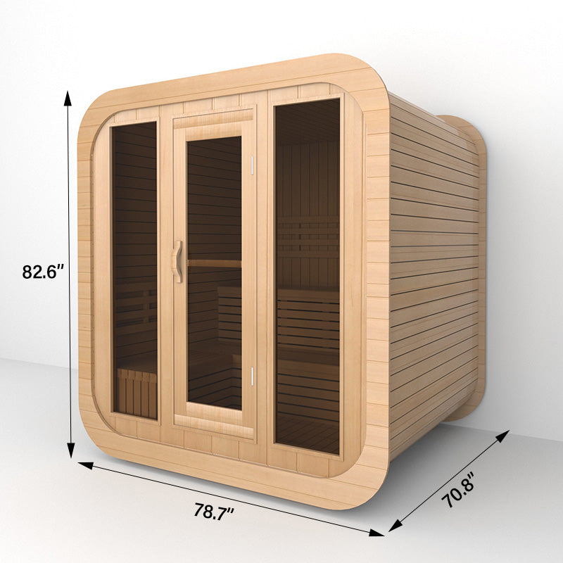 SAUNAONES™ Square Sauna Minimalist Refresh 1