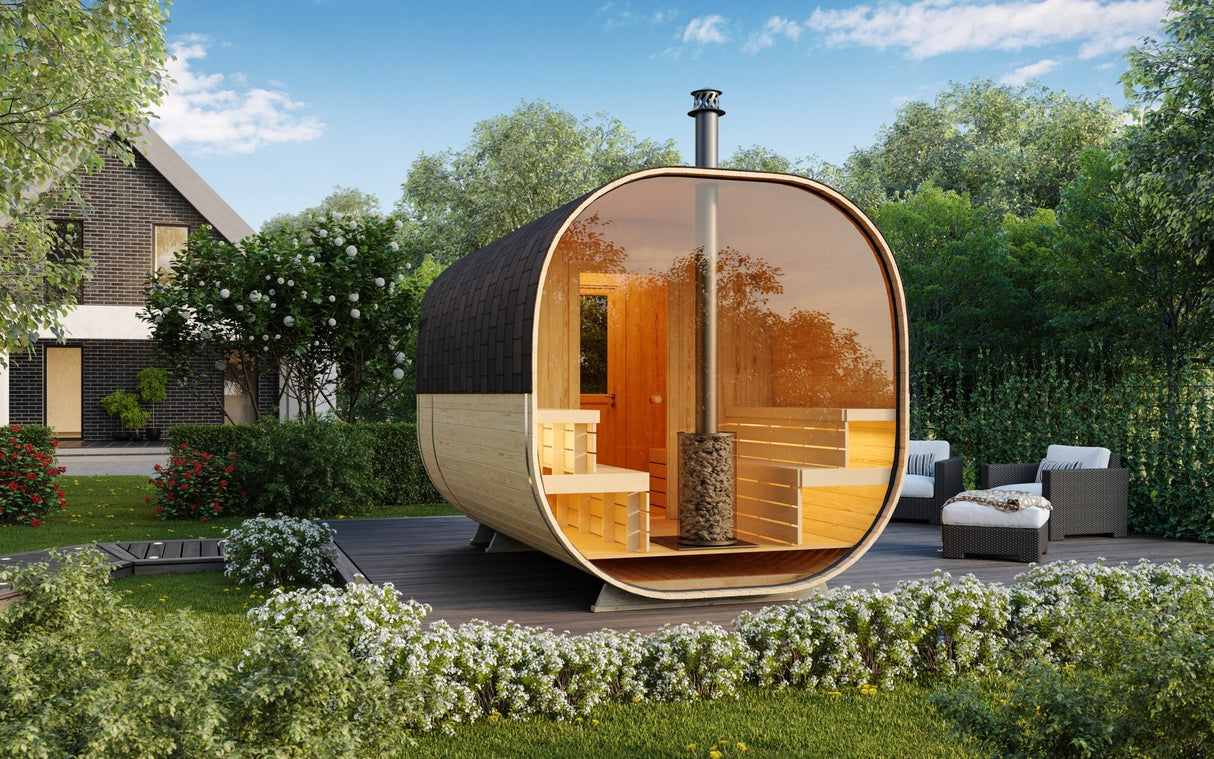 SAUNAONES® Barrel Sauna Serenity Nature Air 6