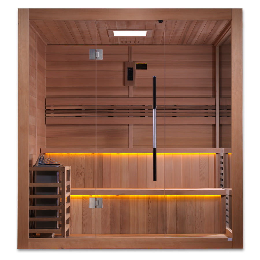 SAUNAONES™ 4 Person Traditional Steam Sauna Modern Relax 6