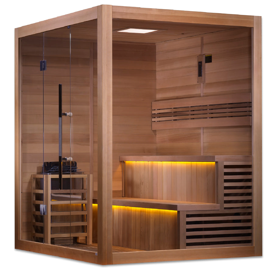SAUNAONES™ 4 Person Traditional Steam Sauna Modern Relax 6