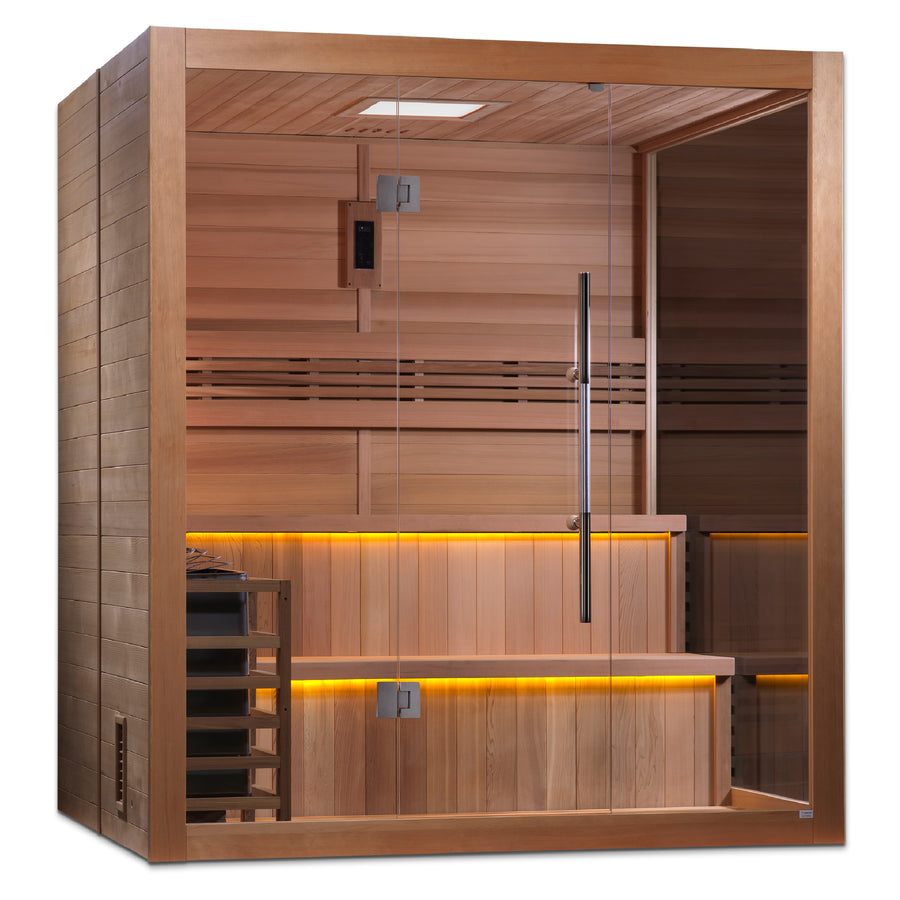 SAUNAONES™ 4 Person Traditional Steam Sauna Modern Relax 6