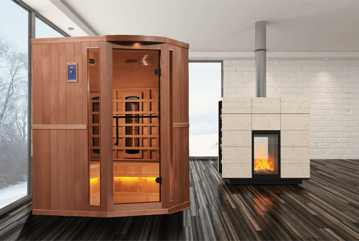 SAUNAONES™ 3 Person FAR Infrared Sauna Soothing 3