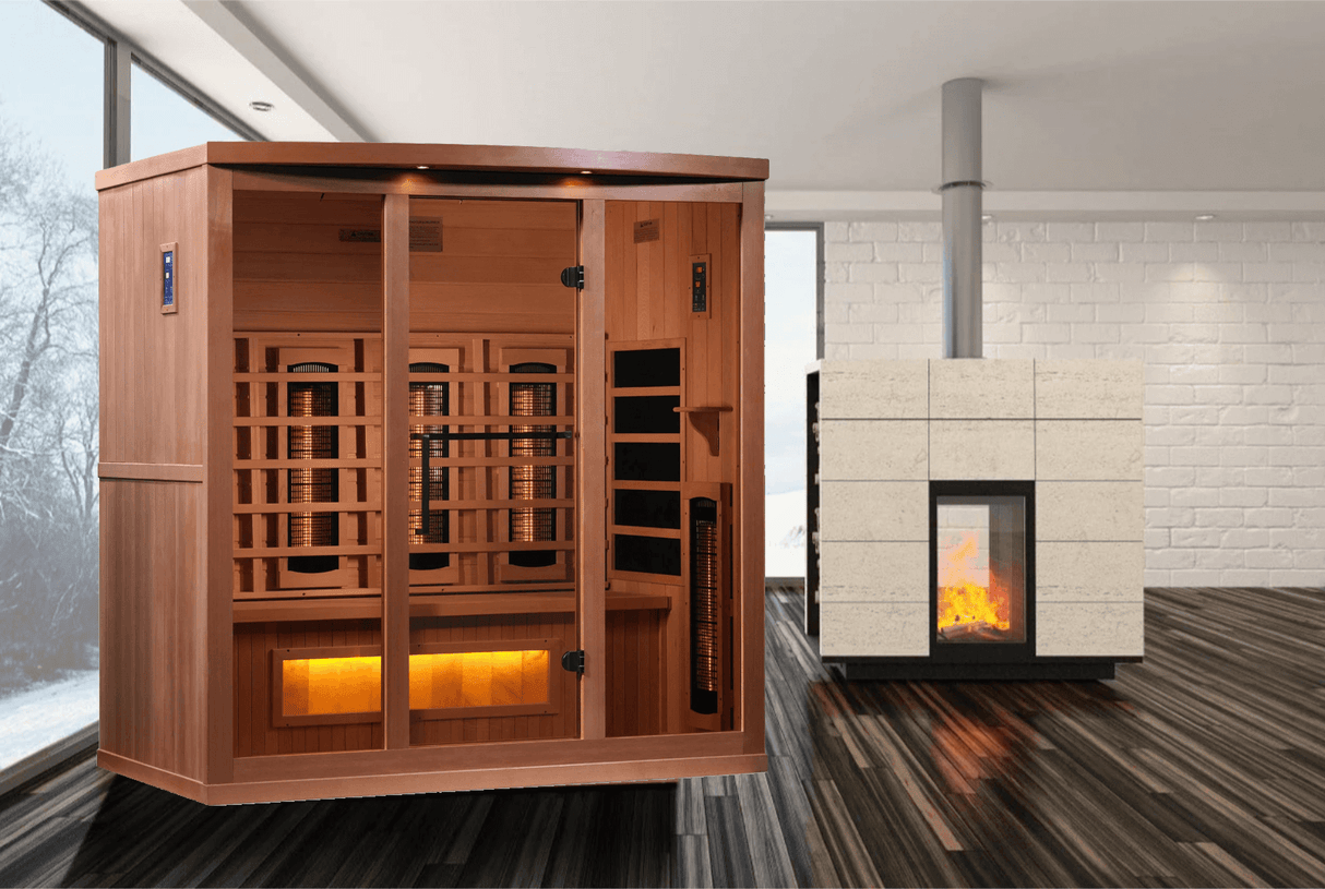 SAUNAONES® 3 PERSON FAR INFRARED SAUNA SOOTHING 4