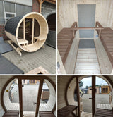 SAUNAONES® Barrel Sauna Serenity Nature Air 7