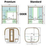 SAUNAONES™ Square Sauna Minimalist Refresh 5
